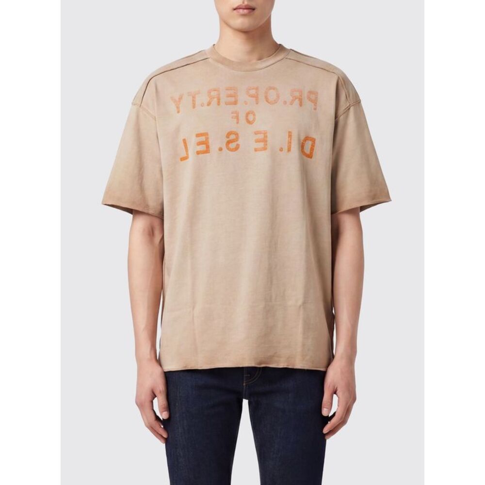 Diesel T-Shirt Men Beige